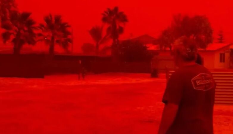 “A hell in bright red.” The apocalypse has come to Australia