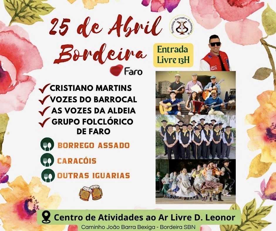 April 25th celebrated with music and flavors in Bordeira