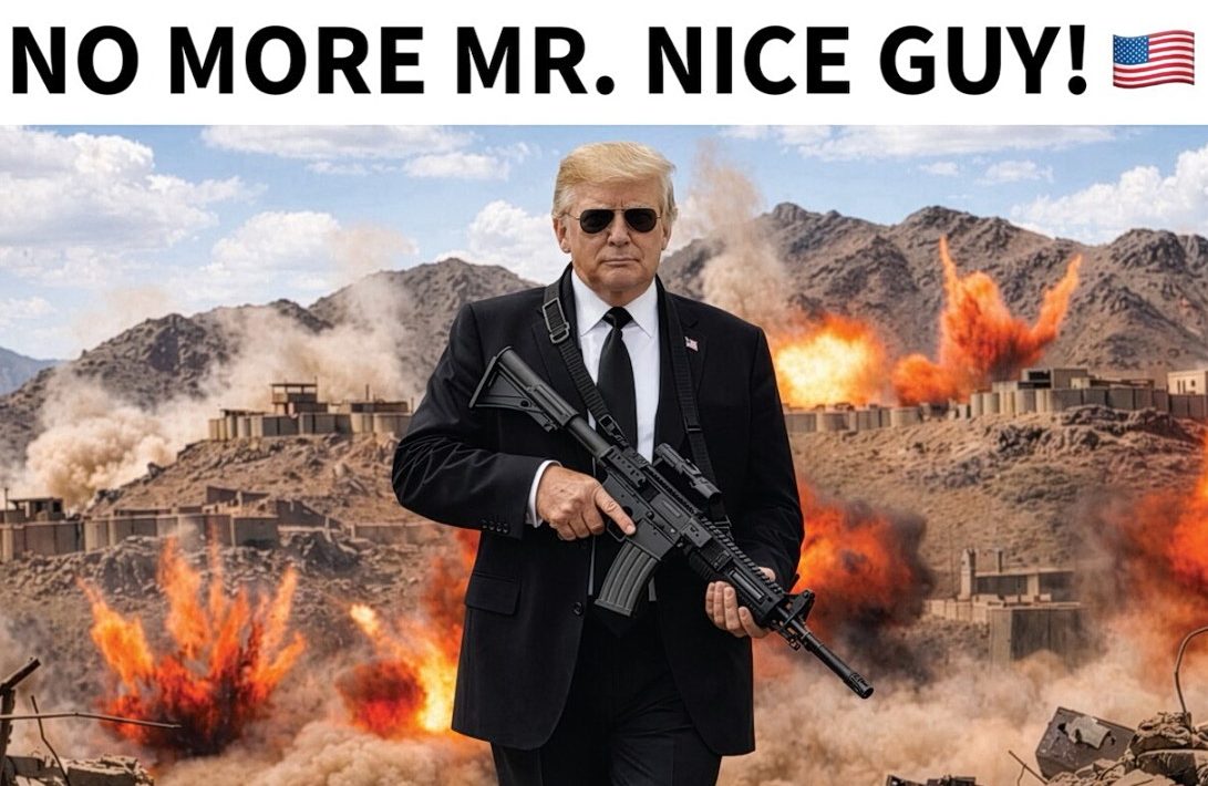 Trump: "No more good boy" - New post about Iran with him holding a gun