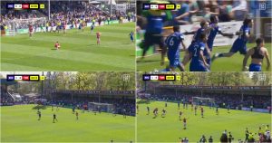 From heaven to hell… they celebrate their rise at 90+5 and score at 90+13