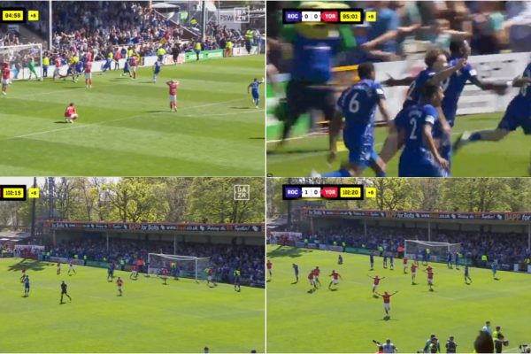 From heaven to hell… they celebrate their rise at 90+5 and score at 90+13