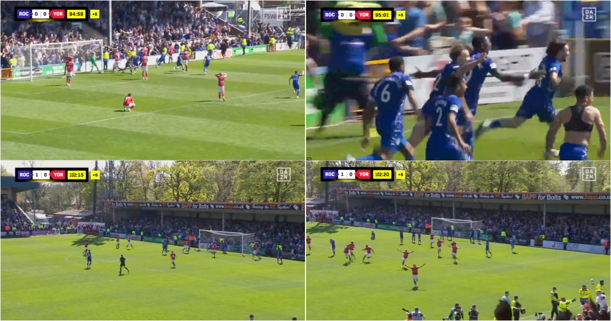 From heaven to hell… they celebrate their rise at 90+5 and score at 90+13