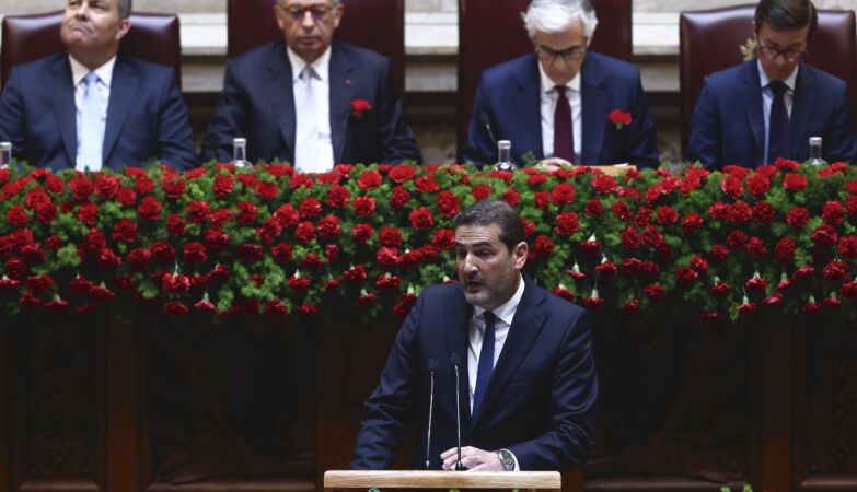 On the right: April has no owners, and “you will be defeated in this fight for democracy”