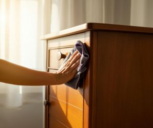 Household cleaning Just 1 tablespoon and water. Dust will not settle on the furniture for many days. They will shine like new. Cleaning dust from furniture