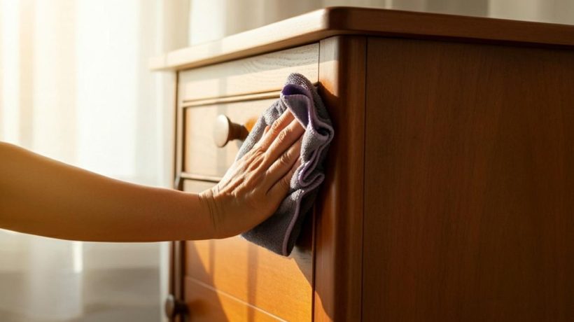 Household cleaning Just 1 tablespoon and water. Dust will not settle on the furniture for many days. They will shine like new. Cleaning dust from furniture