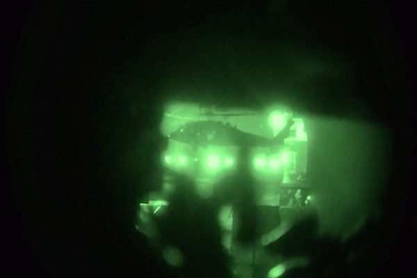 The moment US marines launch a salvo on an Iranian ship