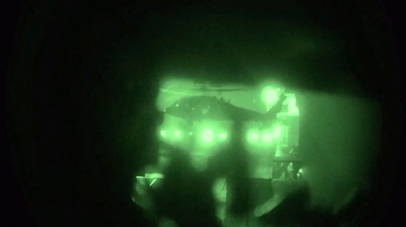 The moment US marines launch a salvo on an Iranian ship