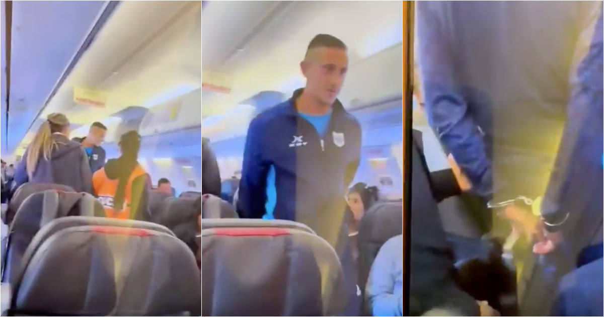 Argentine player is arrested and risks imprisonment after shouting “Bomba!” on plane