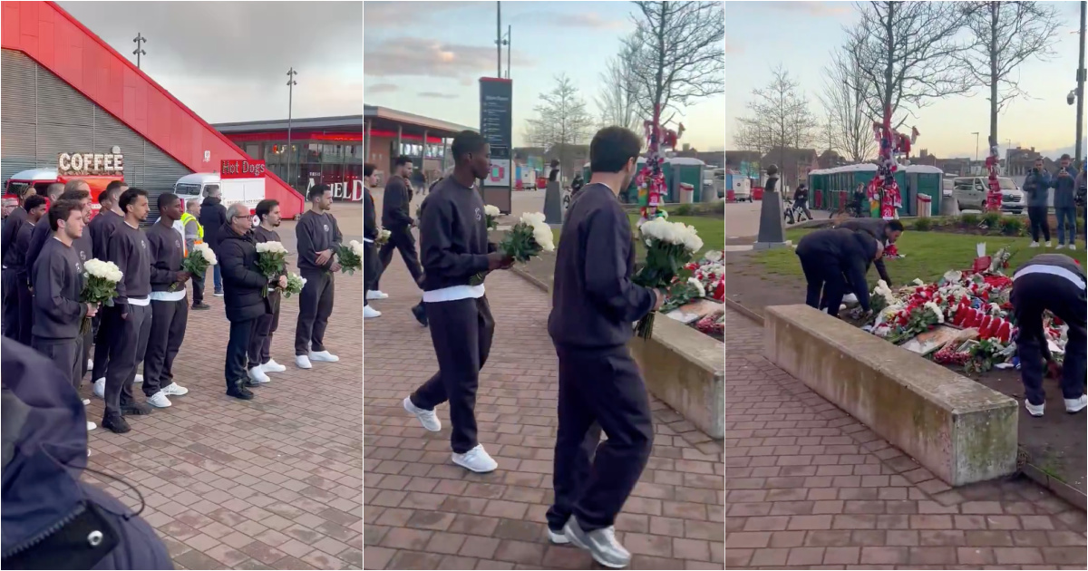 Portuguese PSG players pay tribute to Diogo Jota at Anfield