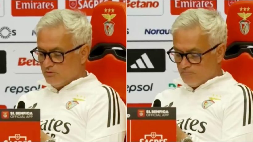 José Mourinho “postpones” the start of the conference to read the news