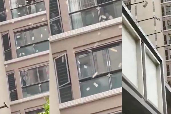 Woman throws more than $160,000 out of window after alleged argument with husband