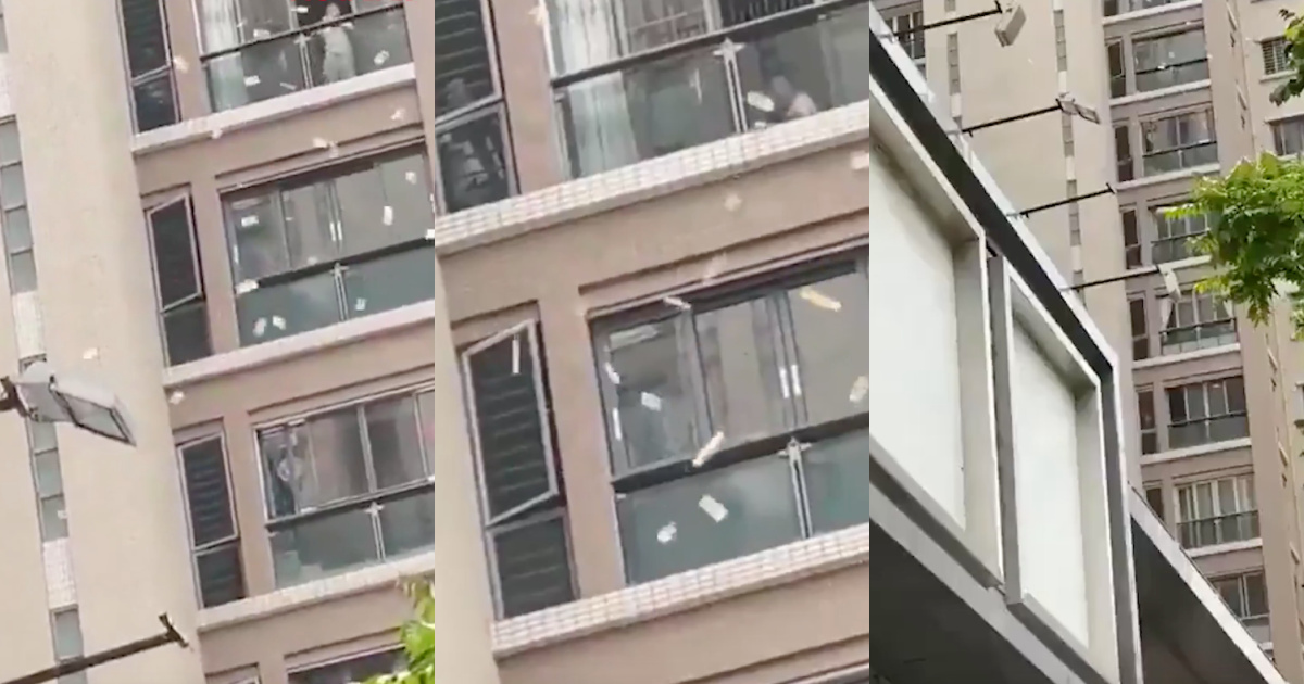 Woman throws more than $160,000 out of window after alleged argument with husband