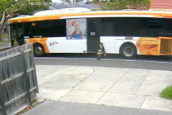 12-year-old passenger experiences moments of panic after getting stuck in the bus door