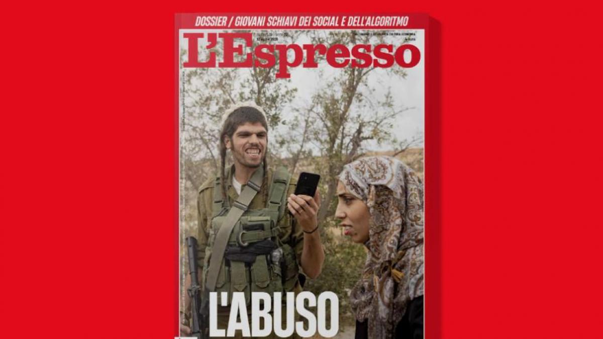 L'Espresso magazine reflects the abuses of Israeli settlers in the West Bank with a photograph that angers the Government of Israel