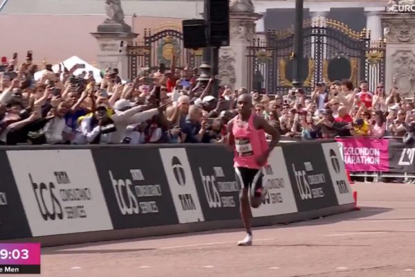 Kenyan breaks world record and becomes 1st to run marathon under two hours