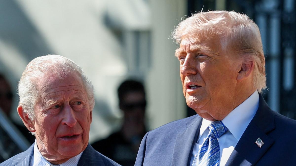 Trump receives Carlos III and Camilla at the White House in full political tension: tea, beehives... and message between the lines