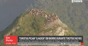 Tourists were “trapped” at the top of Vidigal hill while police exchanged fire with armed drug traffickers
