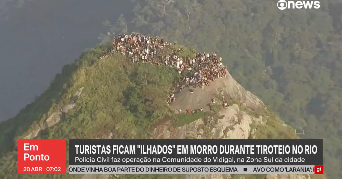 Tourists were “trapped” at the top of Vidigal hill while police exchanged fire with armed drug traffickers