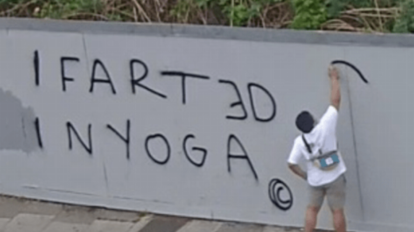 “I farted at yoga.” British police are looking for “Stanksy” who has been vandalizing London