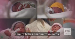 And now something rare: this woman gave birth to quadruplets after having difficulties getting pregnant