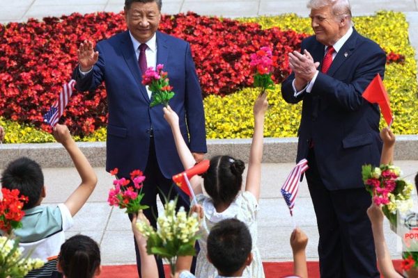 Xi used a military metaphor to say that China and the US had better be friends. Trump is delighted with children
