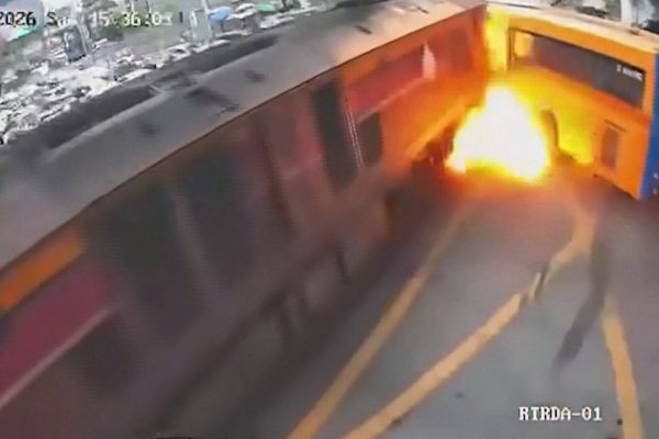 Train and bus collide in Thailand, several dead