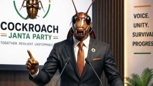 A cockroach is the new political star in India: he is “the voice of the lazy and unemployed”