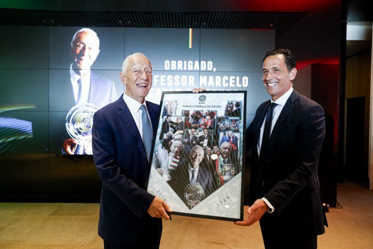 Marcelo Rebelo de Sousa honored for his contribution to football