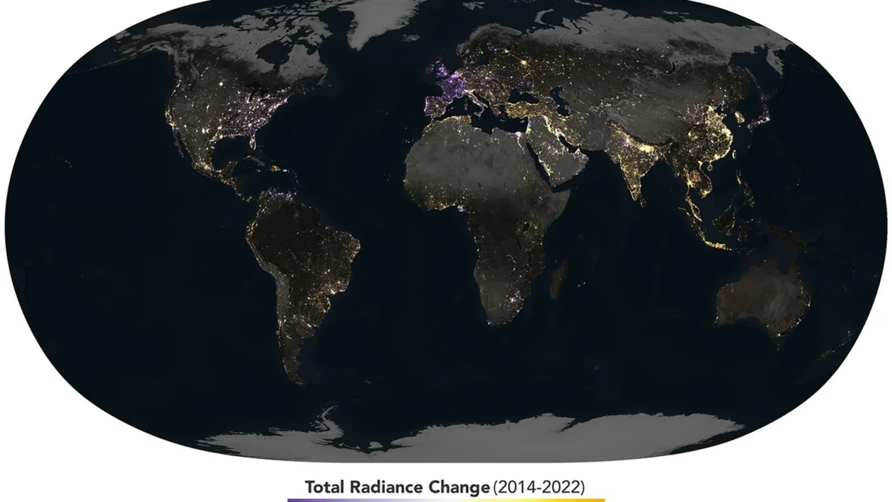 NASA captures volatile changes in Earth's artificial light
