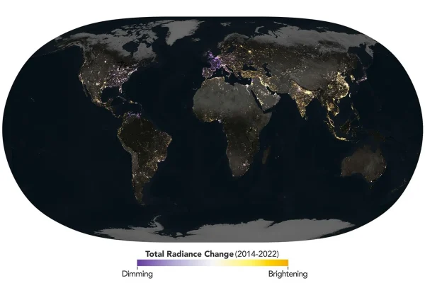 NASA captures volatile changes in Earth's artificial light