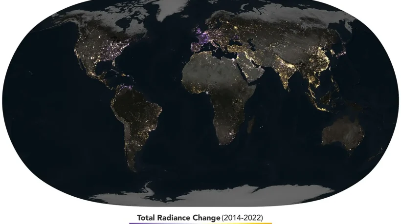 NASA captures volatile changes in Earth's artificial light