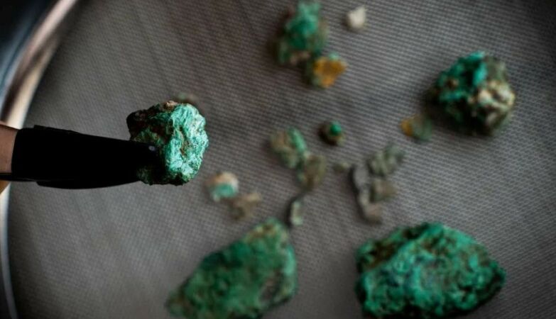 Green rocks found in newly discovered cave in the Pyrenees