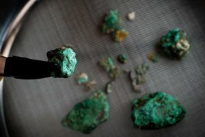 Green rocks found in newly discovered cave in the Pyrenees