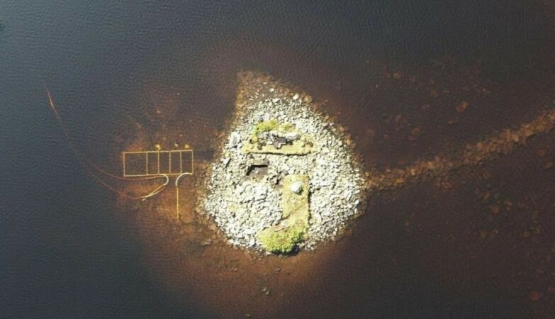The foundations of a strange artificial island built 5 thousand years ago are revealed