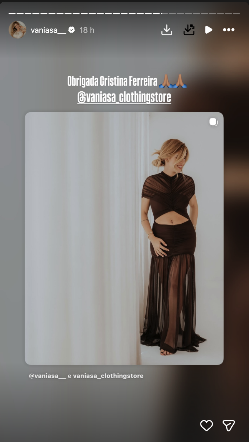 Vânia Sá reacts to Cristina Ferreira's live comment and assumes: “I'm so happy…”