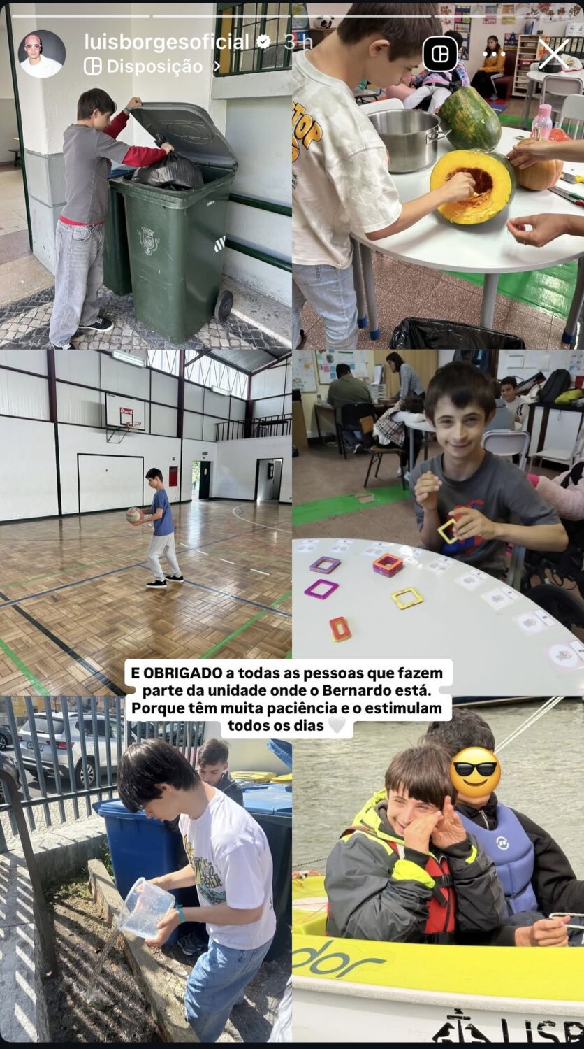 Upset by the comment about his son, Luís Borges reacts: “He’s in his world…”