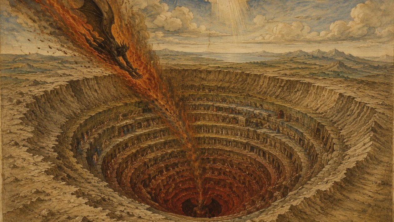 Dante's Inferno describes Lucifer falling from Heaven — or an asteroid impact?