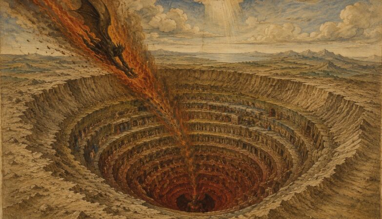 Dante's Inferno describes Lucifer falling from Heaven — or an asteroid impact?