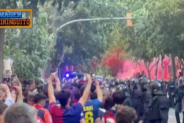 Barcelona fans stoned their own team's bus after confusing it with Real Madrid's
