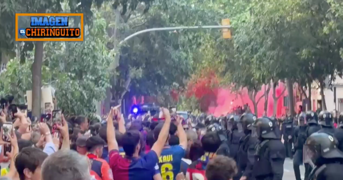 Barcelona fans stoned their own team's bus after confusing it with Real Madrid's