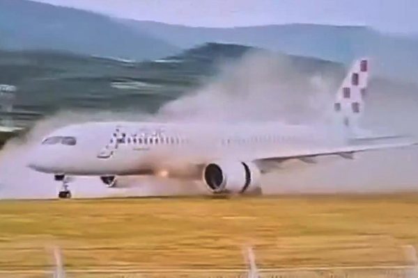 A plane with 132 passengers skids off the runway on takeoff in Croatia without causing any injuries