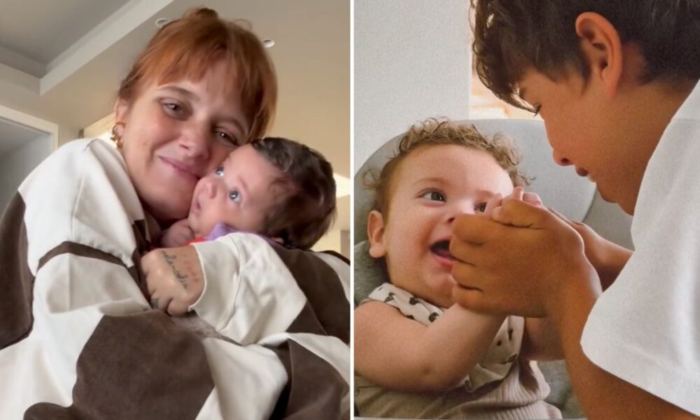 Love! Carolina Deslandes shows the moment between her children: “Watch until the end…”