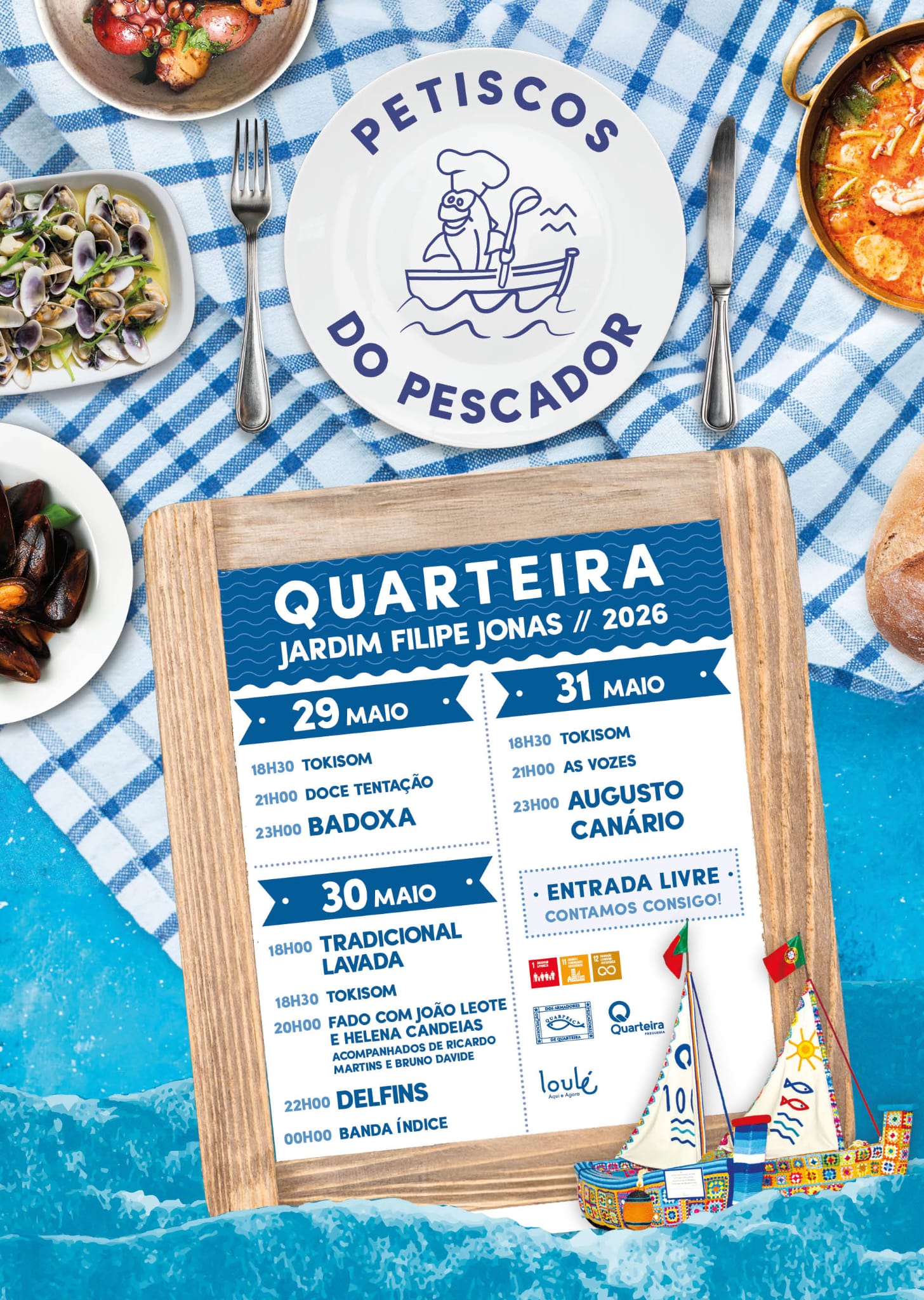 Gastronomy and music liven up “Petiscos do Pescador” in Quarteira