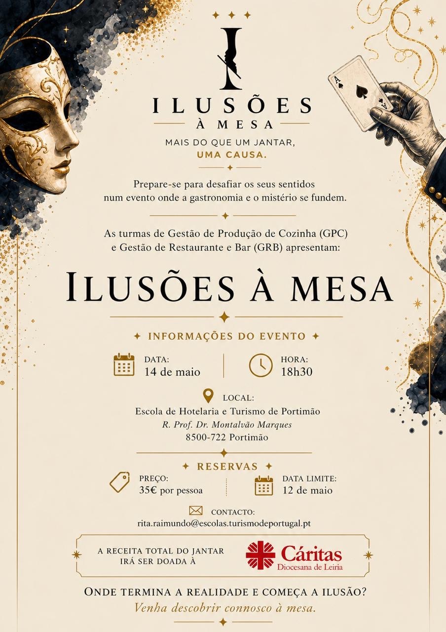Portimão Hotel School promotes solidarity dinner in favor of victims of storm Kristin