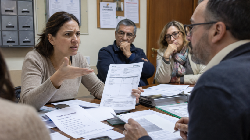 Reunião de condomínio. Crédito: Foto AI