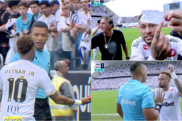 Unusual refereeing error takes Neymar out of the game and generates controversy in Brazil