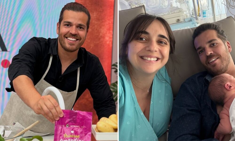Chef Fábio Bernardino is already a father and reveals his son’s first photos: “The best recipe of my life…”
