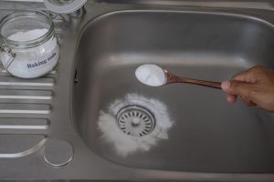 Clean House My husband discovered how to keep the sink strainer impeccably clean. He pours it into water and puts it in a strainer. Stone and sediment dissolve faster than snow in the mountains in May