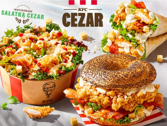 Spring blooms taste zone with KFC Cezar. The chain announces the return of light dishes and a completely new product - Cezar Sandwich