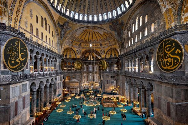 A Turkish court imposed a 10-month suspended sentence on Greek visitors to Hagia Sophia